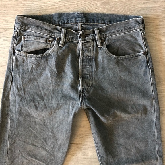 Grey Vintage Levi 501’s - Picture 3 of 5
